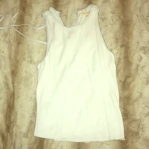 Cloth & Stone denim high neck tank top